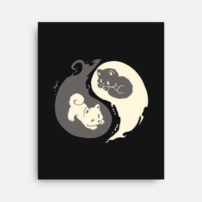 Yin and Yang-none stretched canvas-amyneko