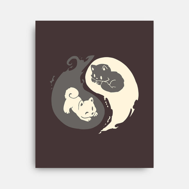 Yin and Yang-none stretched canvas-amyneko