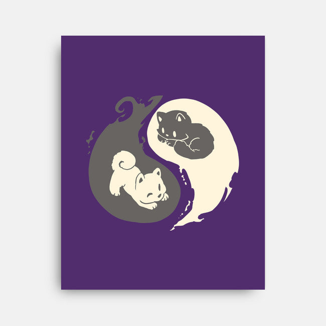 Yin and Yang-none stretched canvas-amyneko