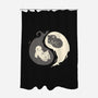 Yin and Yang-none polyester shower curtain-amyneko