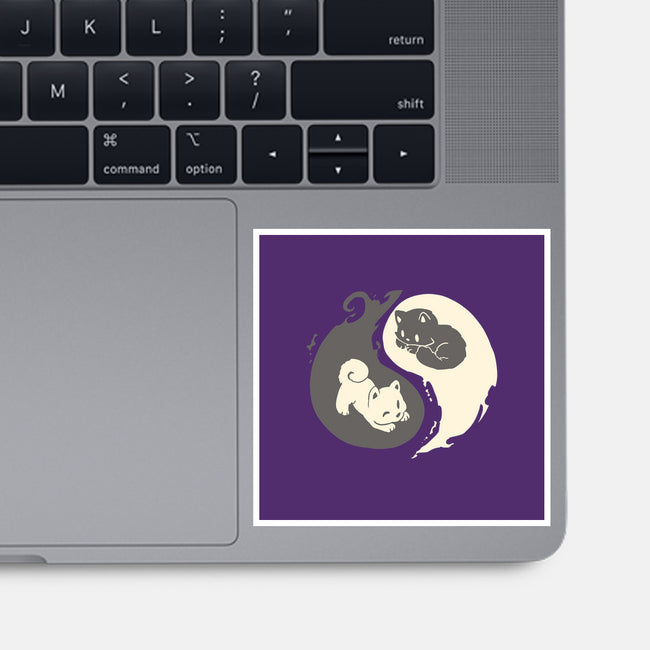 Yin and Yang-none glossy sticker-amyneko
