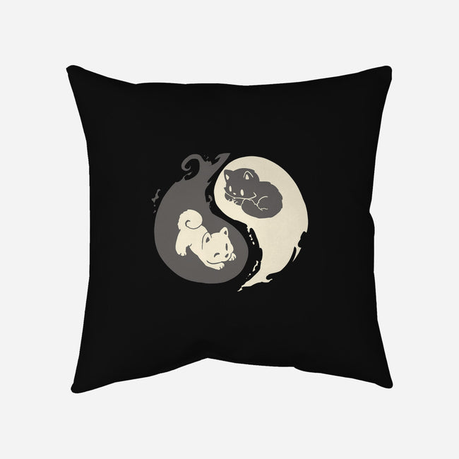 Yin and Yang-none removable cover throw pillow-amyneko