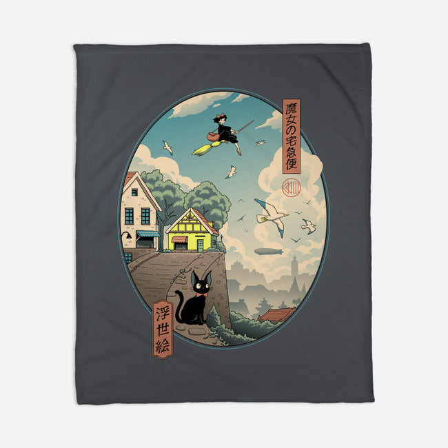 Ukiyo-E Delivery-none fleece blanket-vp021