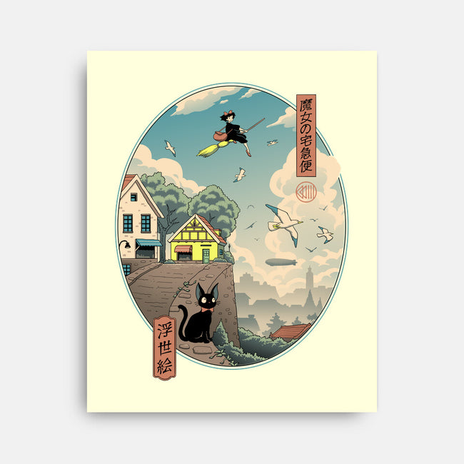 Ukiyo-E Delivery-none stretched canvas-vp021