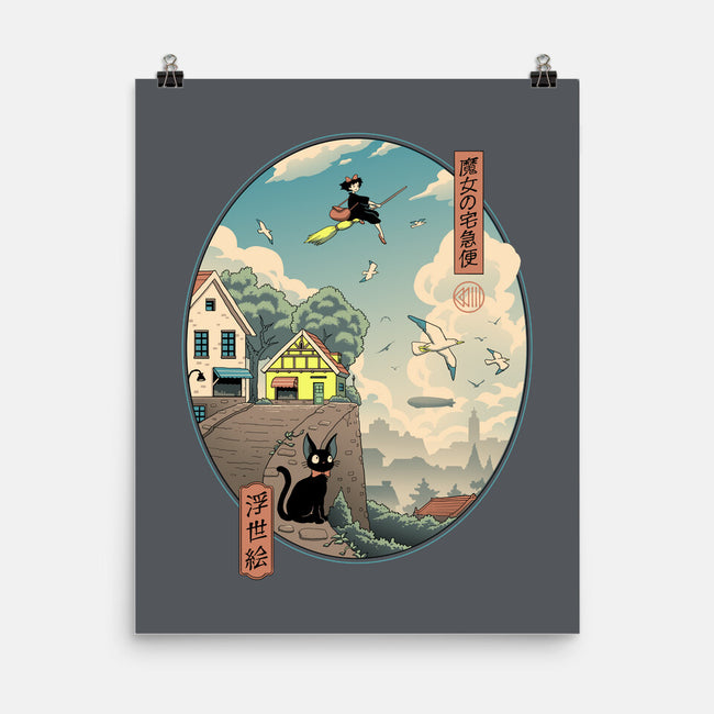 Ukiyo-E Delivery-none matte poster-vp021
