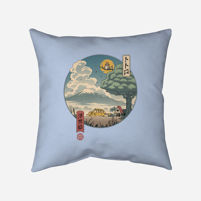 Neighbor's Ukiyo-E-none removable cover w insert throw pillow-vp021