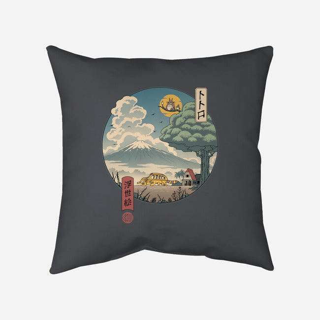 Neighbor's Ukiyo-E-none removable cover w insert throw pillow-vp021
