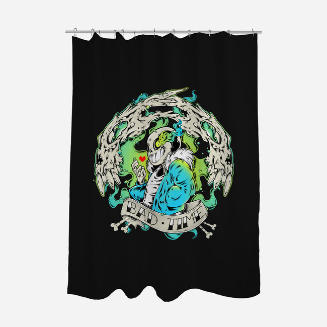 A Bad Time-none polyester shower curtain-Fearcheck