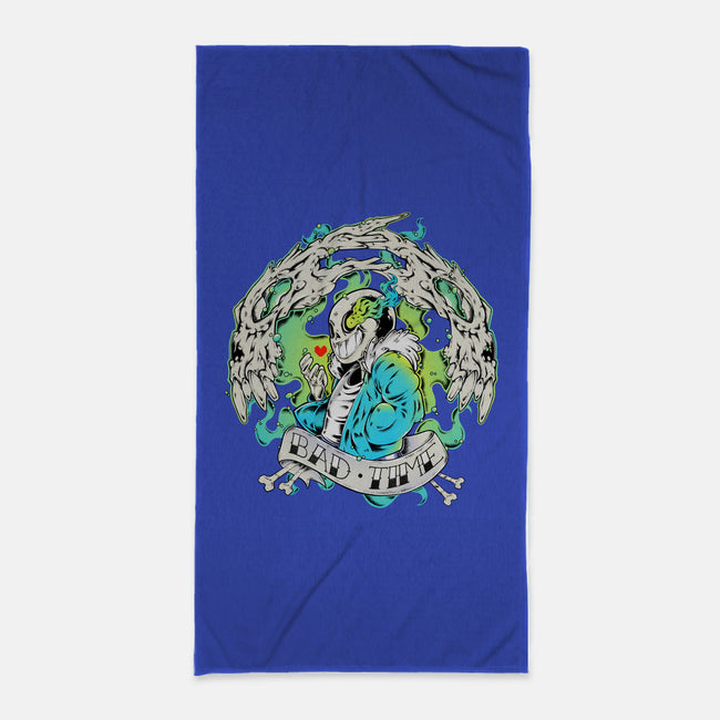 A Bad Time-none beach towel-Fearcheck