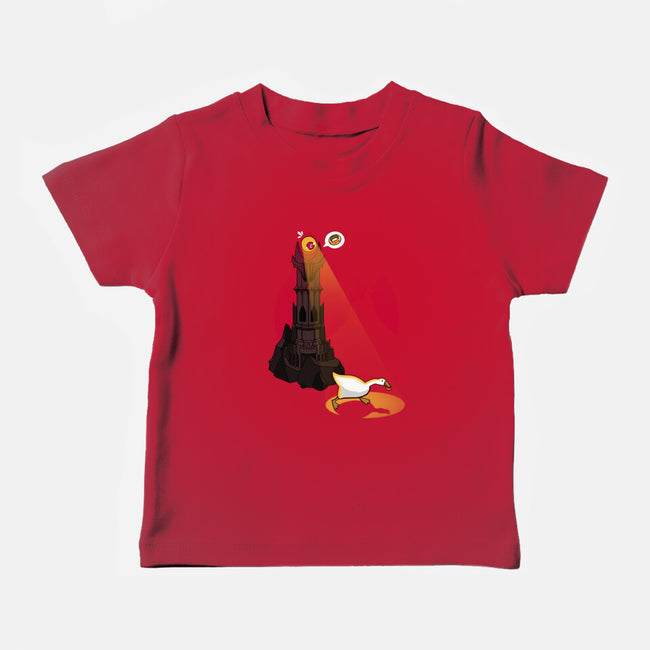 Lord of the Honks-baby basic tee-theteenosaur