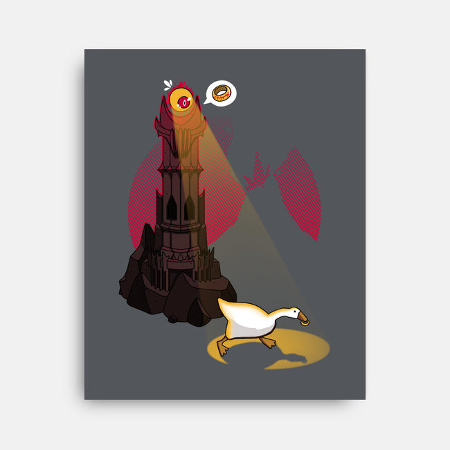 Lord of the Honks-none stretched canvas-theteenosaur