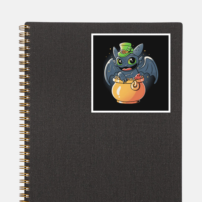 Irish Dragon-none glossy sticker-eduely