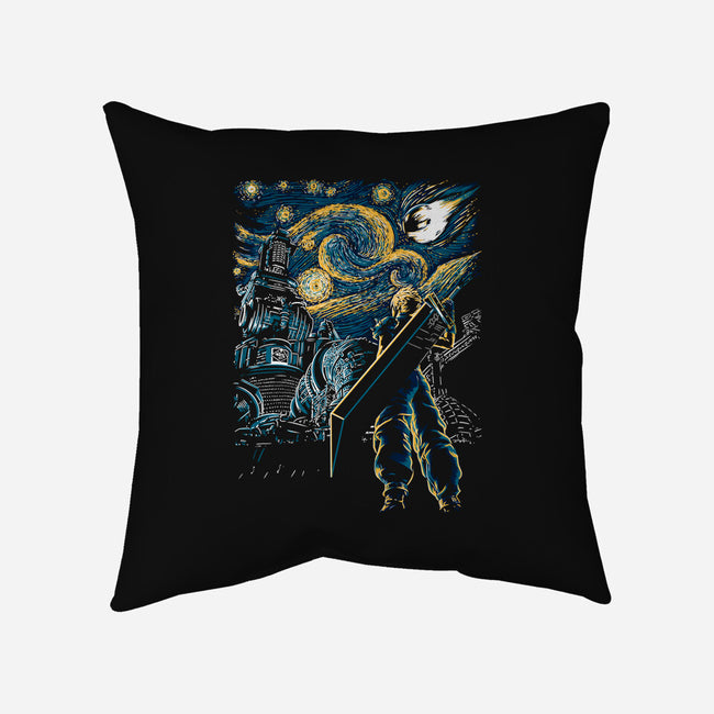 Starry Remake-none removable cover w insert throw pillow-ddjvigo