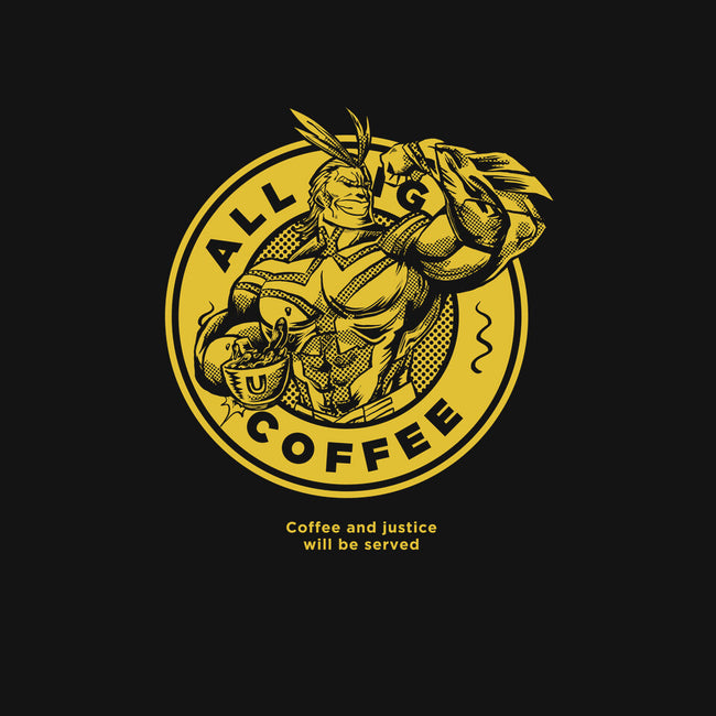 All Might Coffee-womens off shoulder tee-yumie