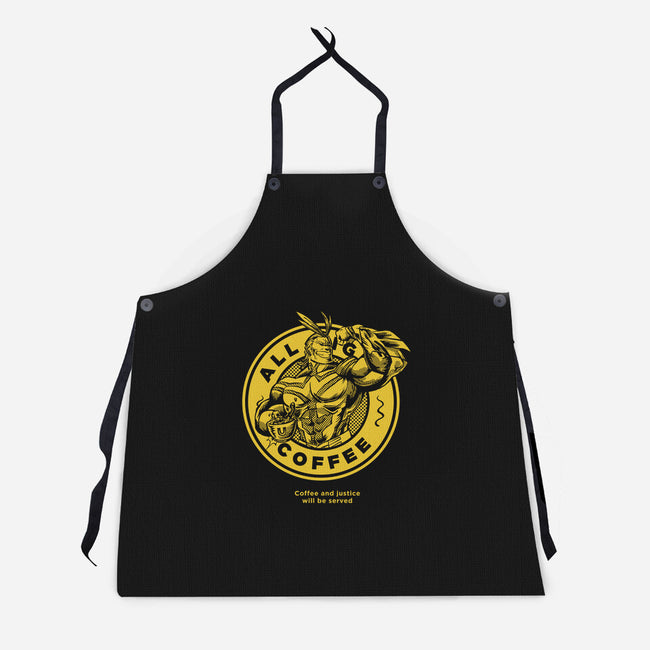 All Might Coffee-unisex kitchen apron-yumie
