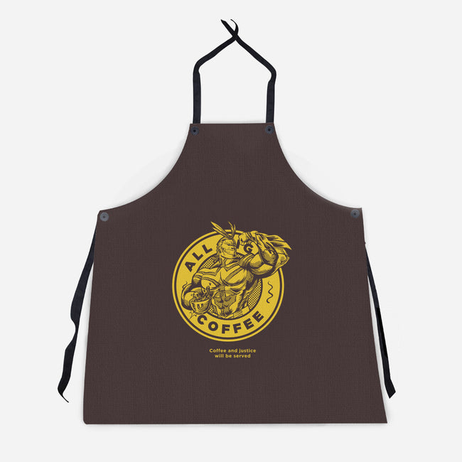 All Might Coffee-unisex kitchen apron-yumie