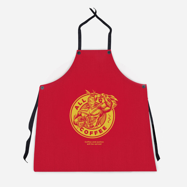 All Might Coffee-unisex kitchen apron-yumie