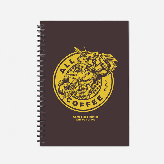 All Might Coffee-none dot grid notebook-yumie