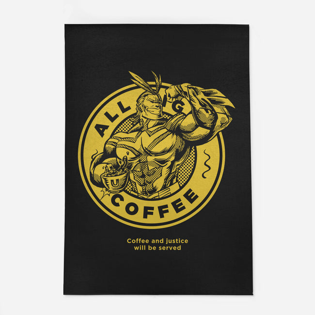 All Might Coffee-none outdoor rug-yumie