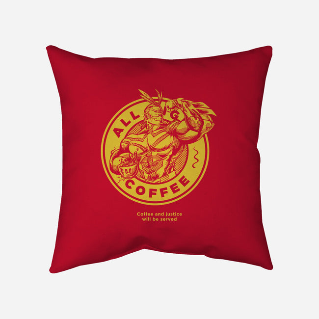 All Might Coffee-none removable cover w insert throw pillow-yumie