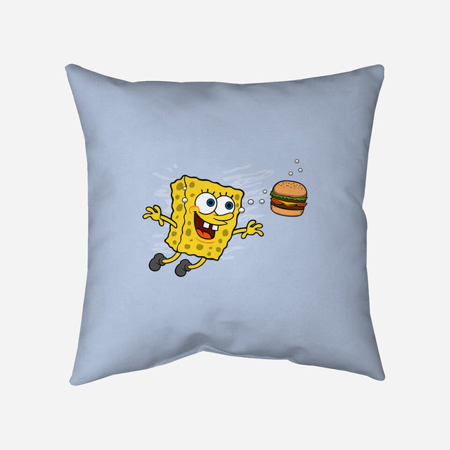 Spongemind-none non-removable cover w insert throw pillow-Melonseta