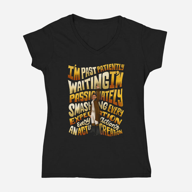 Smashing Every Expectation-womens v-neck tee-risarodil