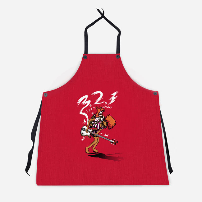 Let's Jam Ed-unisex kitchen apron-Ste7en Lefcourt