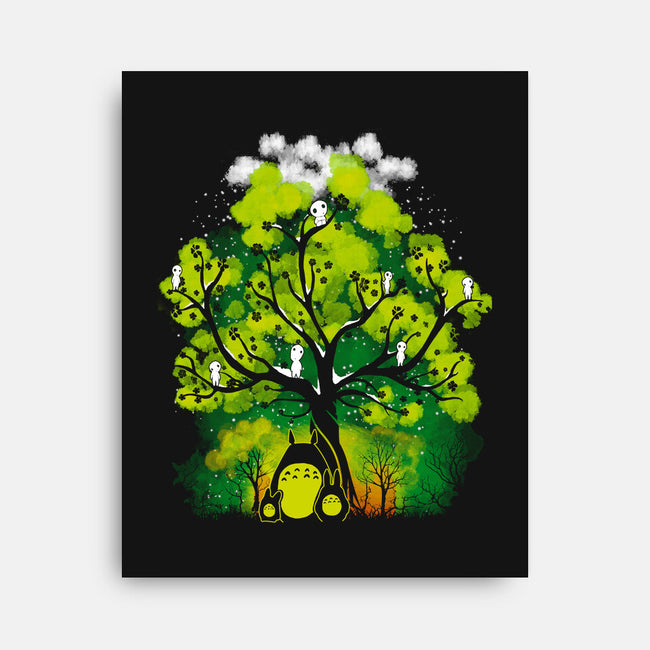 My Neighbor's Forest-none stretched canvas-constantine2454