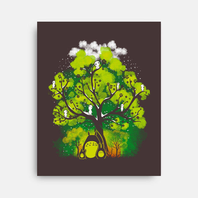 My Neighbor's Forest-none stretched canvas-constantine2454