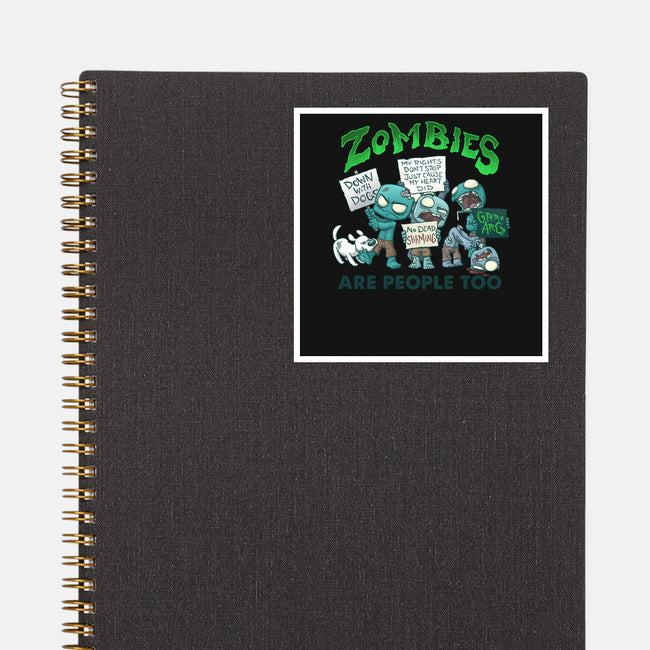 Zombie Rights-none glossy sticker-DoOomcat