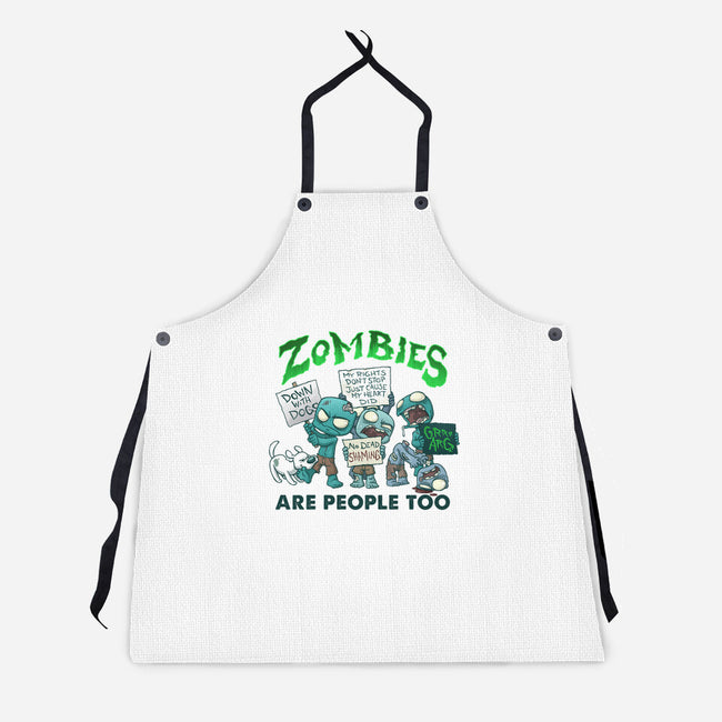 Zombie Rights-unisex kitchen apron-DoOomcat