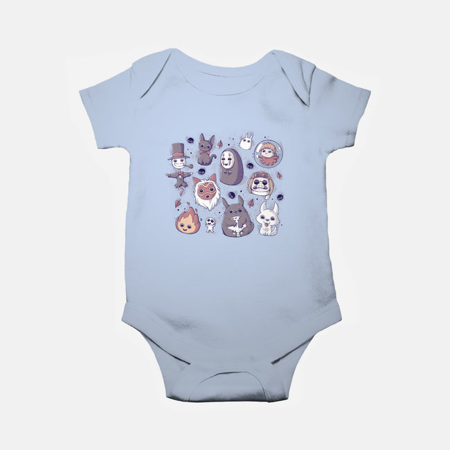 Ghibli Love-baby basic onesie-xMorfina