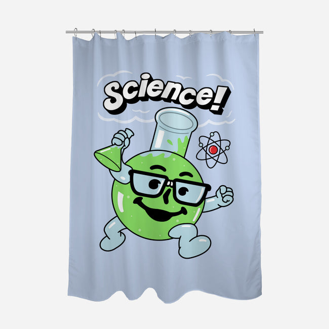 Scie-nce!-none polyester shower curtain-Raffiti