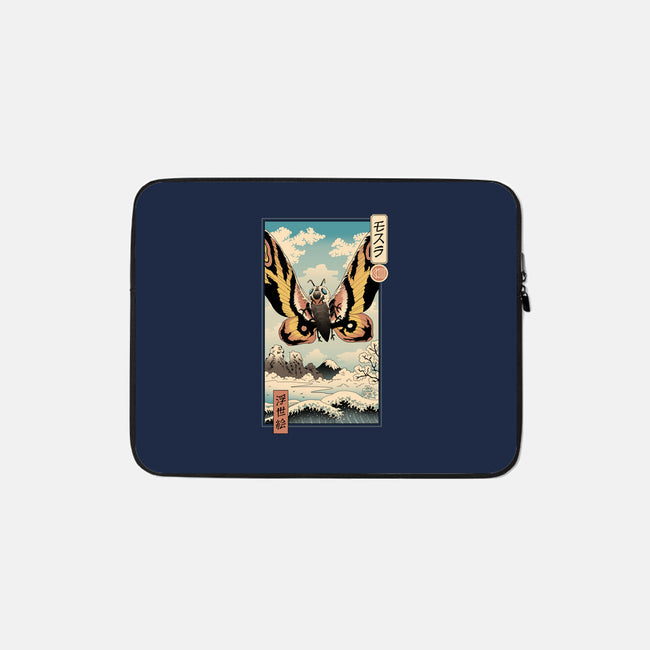 Ancient Moth Ukiyo-E-none zippered laptop sleeve-vp021