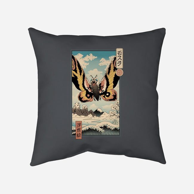 Ancient Moth Ukiyo-E-none removable cover w insert throw pillow-vp021