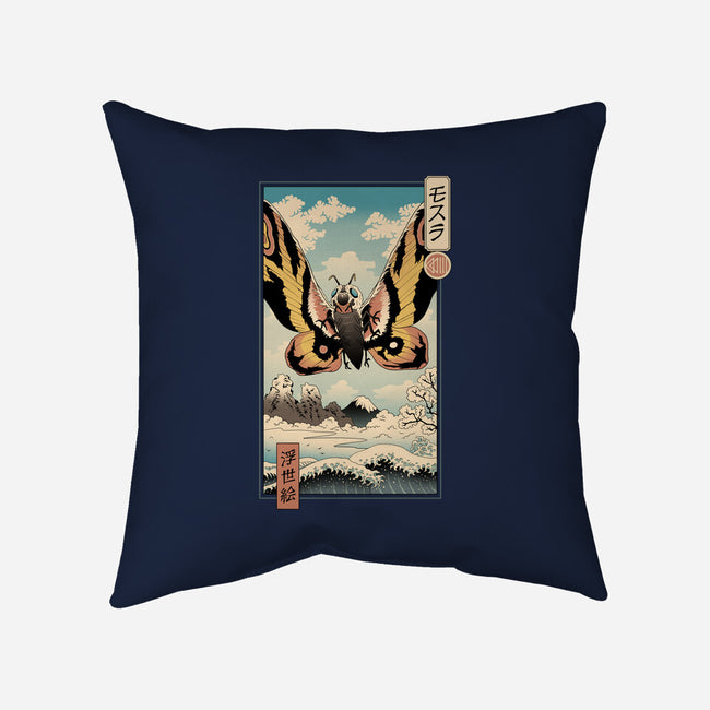 Ancient Moth Ukiyo-E-none removable cover w insert throw pillow-vp021