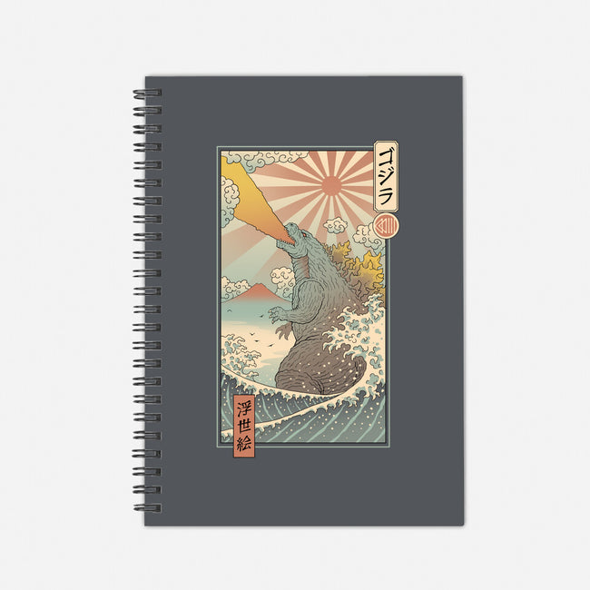King Kaiju Ukiyo-E-none dot grid notebook-vp021