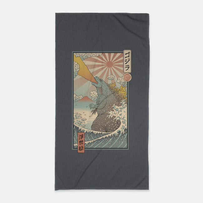 King Kaiju Ukiyo-E-none beach towel-vp021