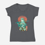 Breath of Water-womens v-neck tee-dandingeroz