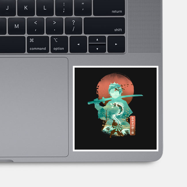 Breath of Water-none glossy sticker-dandingeroz