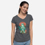 Breath of Water-womens v-neck tee-dandingeroz