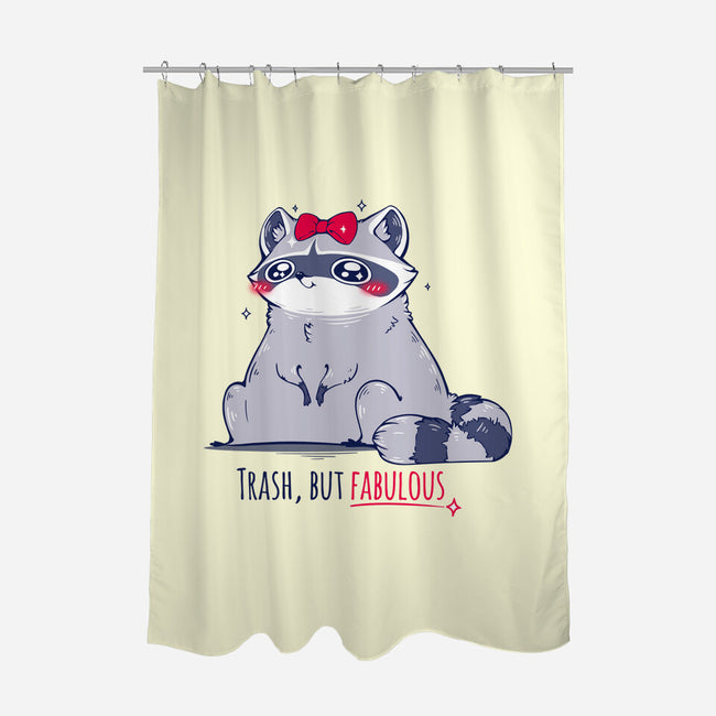 Trash But Fabulous-none polyester shower curtain-ChocolateRaisinFury