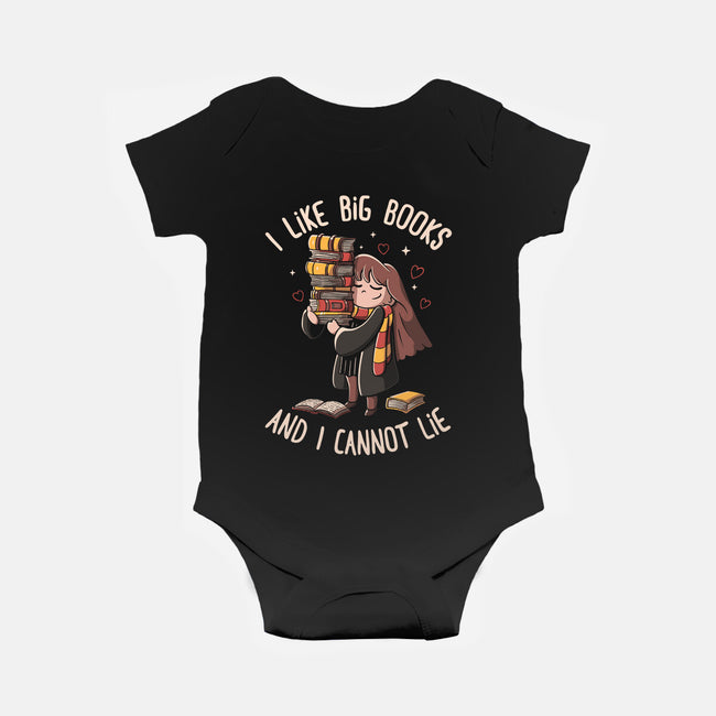 I Like Big Books-baby basic onesie-eduely