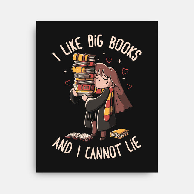 I Like Big Books-none stretched canvas-eduely