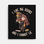 I Like Big Books-none stretched canvas-eduely