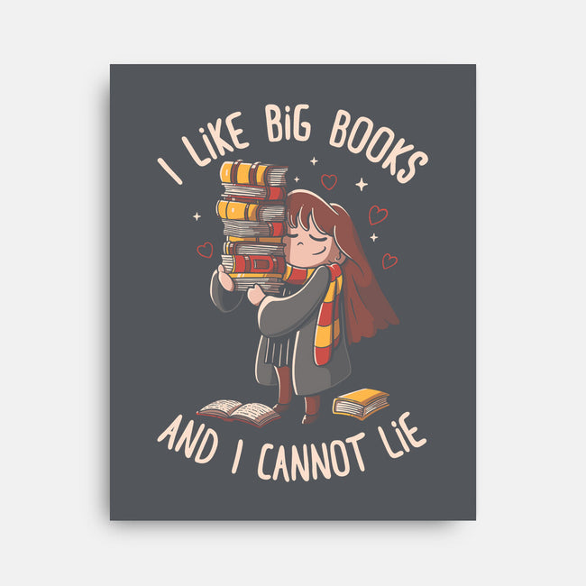 I Like Big Books-none stretched canvas-eduely
