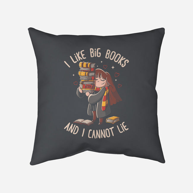I Like Big Books-none non-removable cover w insert throw pillow-eduely