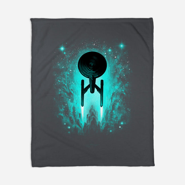 Voyages In Space-none fleece blanket-alemaglia