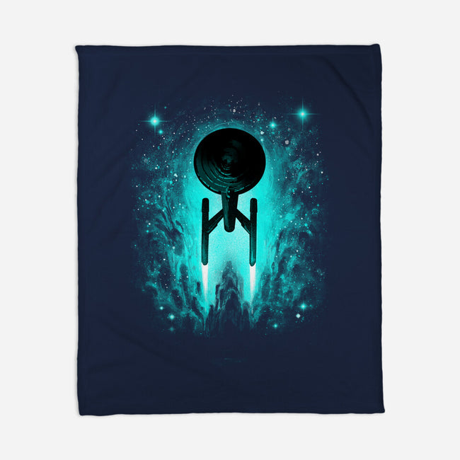 Voyages In Space-none fleece blanket-alemaglia