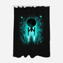 Voyages In Space-none polyester shower curtain-alemaglia